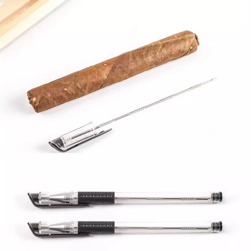 Men Accessories Drawing - Premium Stainless Steel Cigar Draw Enhancer