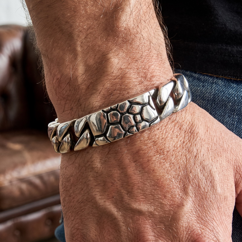 Men Accessories Bd - KALEN Vintage Stainless Steel Curb Chain