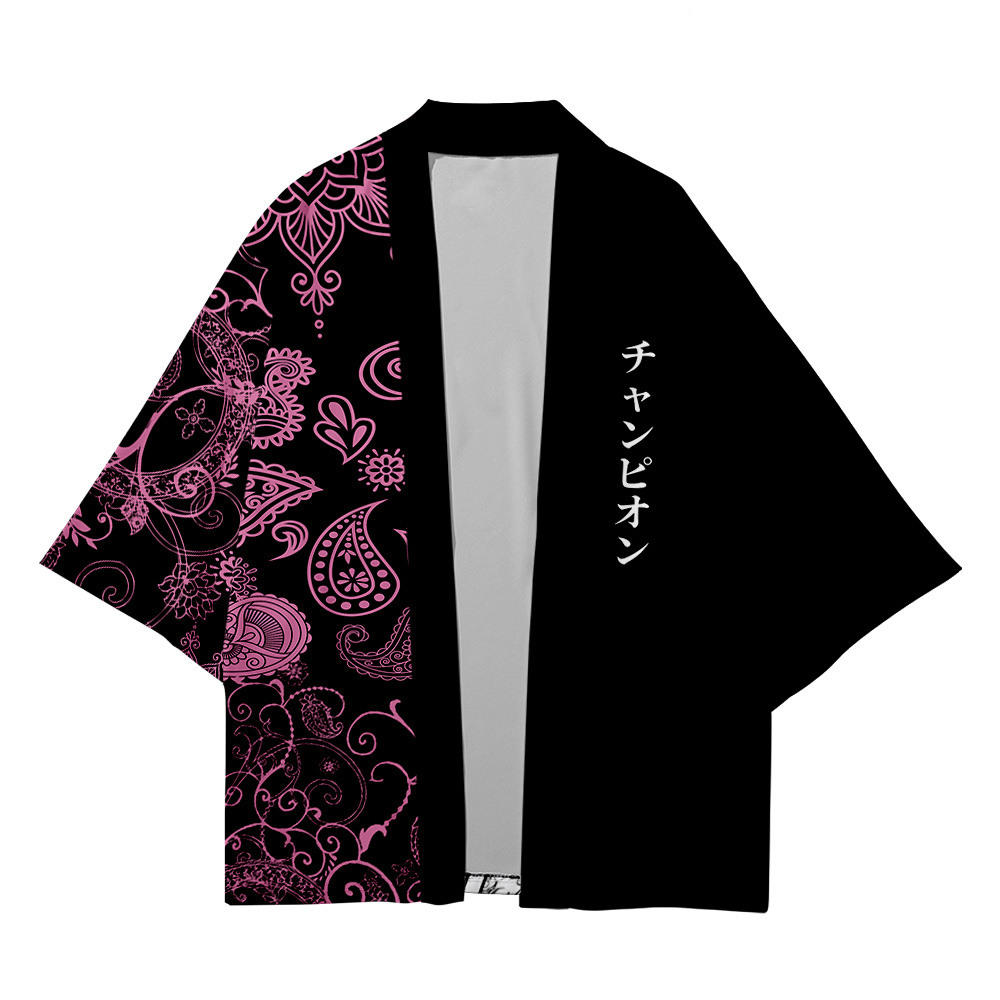 Two-piece Suit Anime Flower Ja - Men'S Kimono Accessories ulasan dan harga