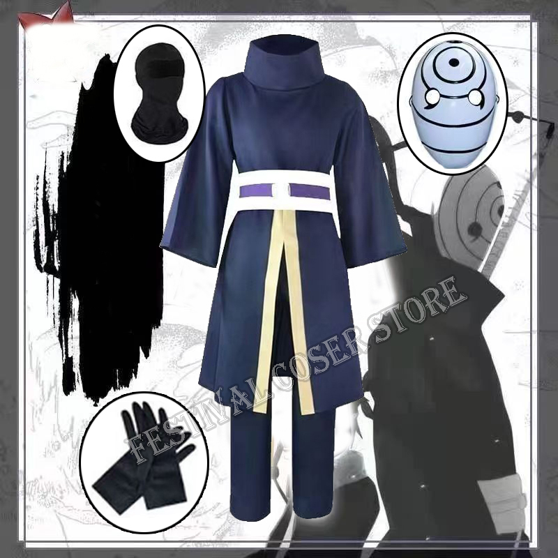 Anime Uchiha Obito Cosplay Cos - Men'S Kimono Accessories ulasan dan harga