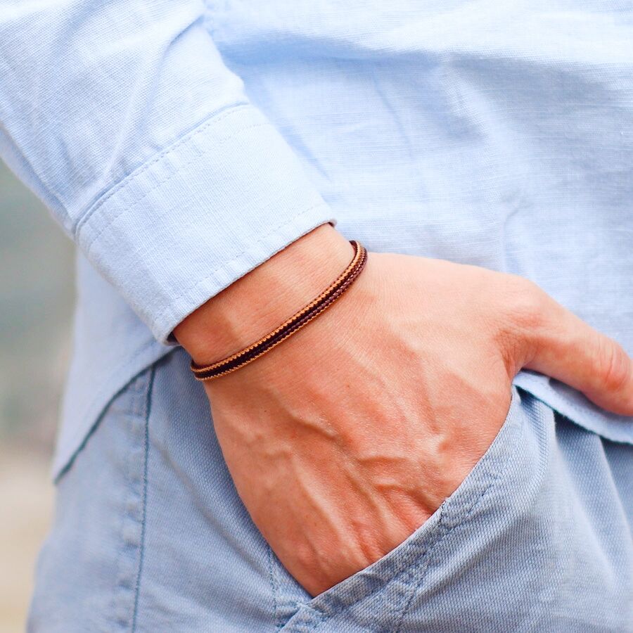 Unique Men Bracelet String Mot - Men Accessories Wrist ulasan dan harga