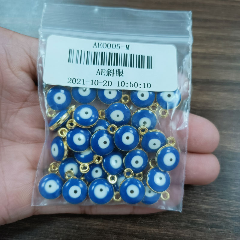100pcs 10mm Classical Turkish  - Men Accessories Evil Eye ulasan dan harga