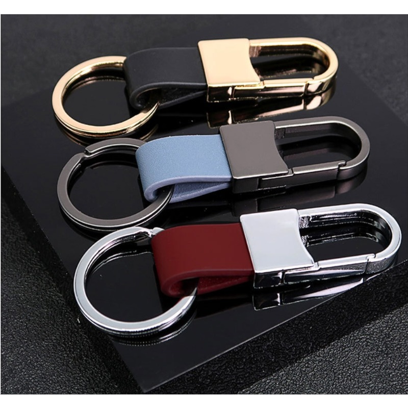Fashion Leather Keychains Cust - Men Accessories Name ulasan dan harga