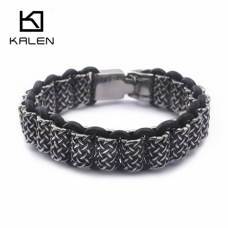 KALEN Vintage Black Leather Li - Men Accessories Bd ulasan dan harga