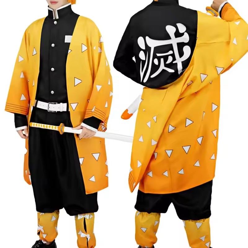 Anime Agatsuma Zenitsu Cosplay - Men'S Kimono Accessories ulasan dan harga