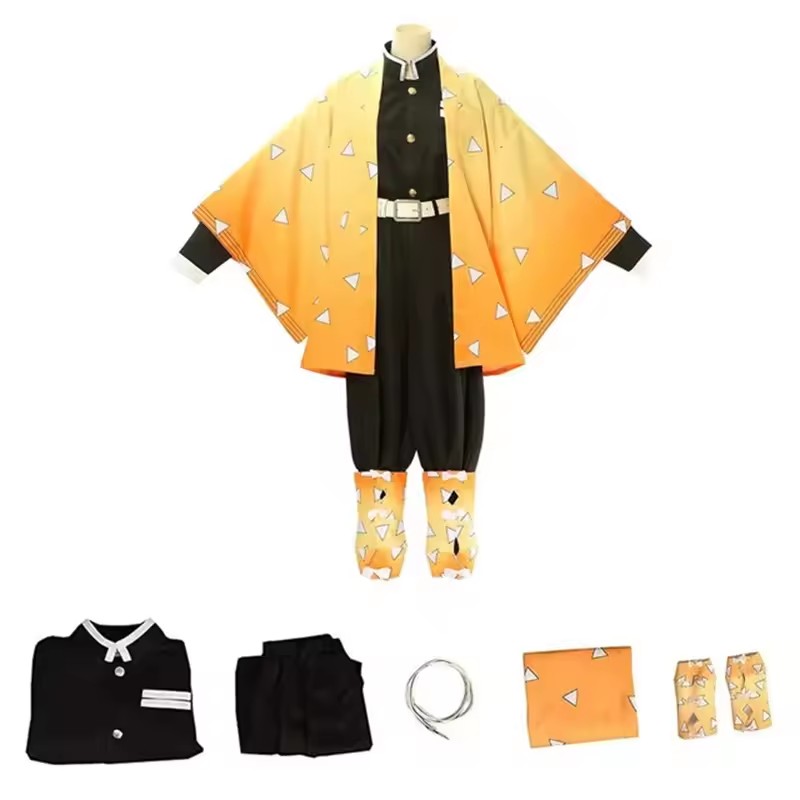 Anime Agatsuma Zenitsu Cosplay - Men'S Kimono Accessories ulasan dan harga