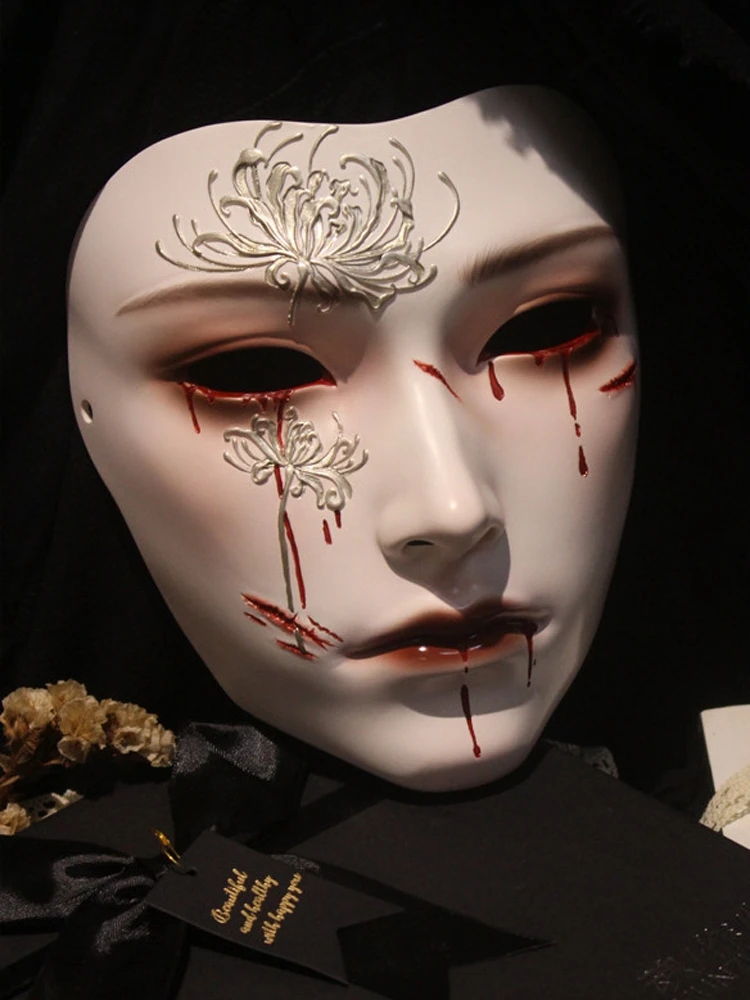 Mask Retro Hand Drawing Fashio - Men Accessories Drawing ulasan dan harga