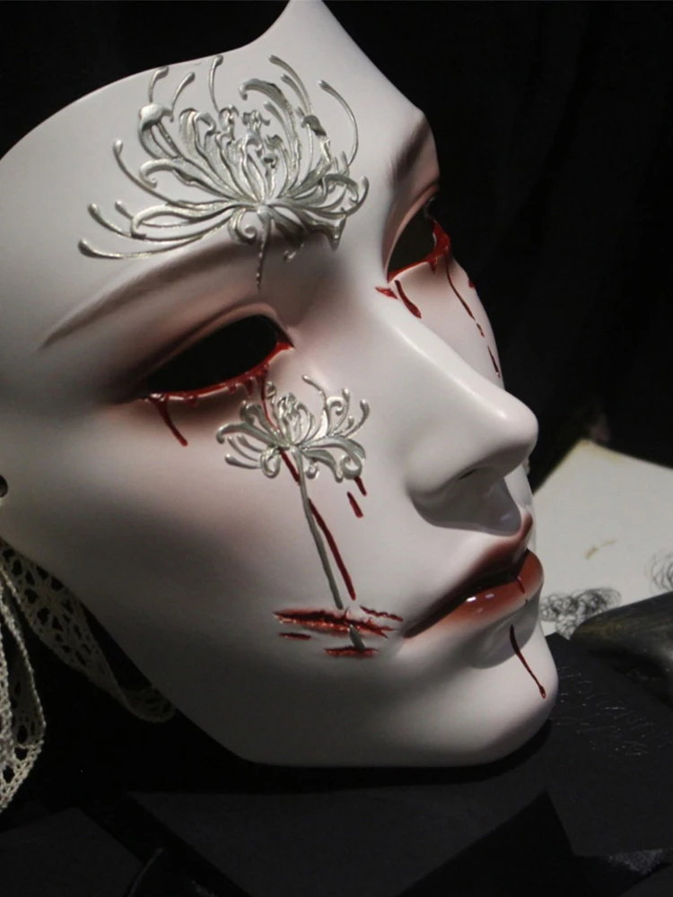 Mask Retro Hand Drawing Fashio - Men Accessories Drawing ulasan dan harga
