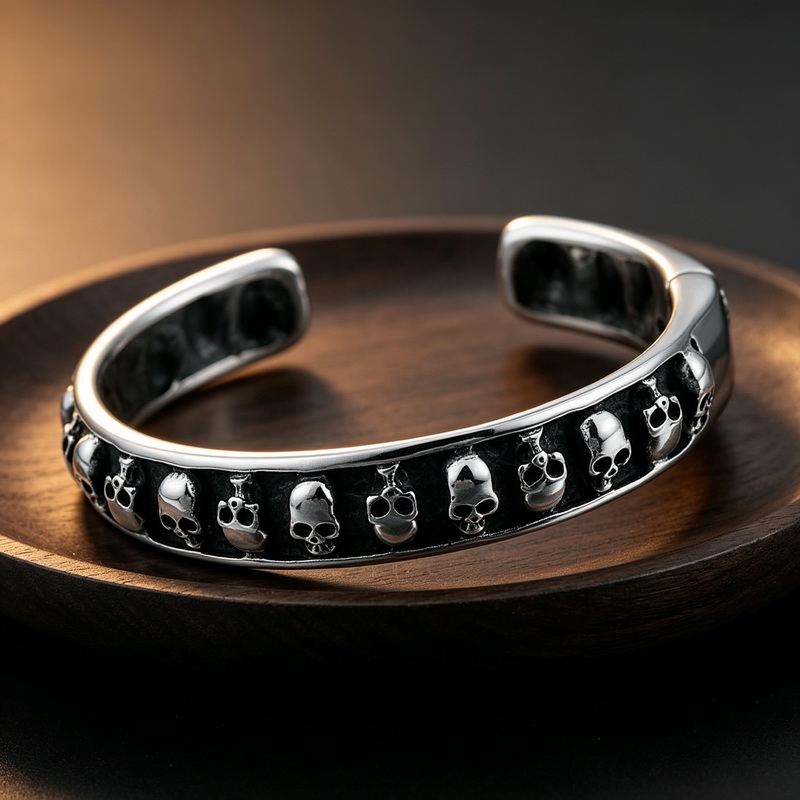 Goth Skull Hip Hop Punk Cool C - Men Accessories Bd ulasan dan harga