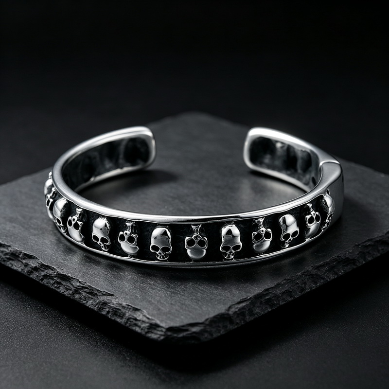 Goth Skull Hip Hop Punk Cool C - Men Accessories Bd ulasan dan harga