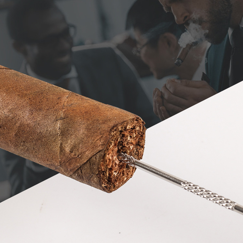Premium Stainless Steel Cigar  - Men Accessories Drawing ulasan dan harga