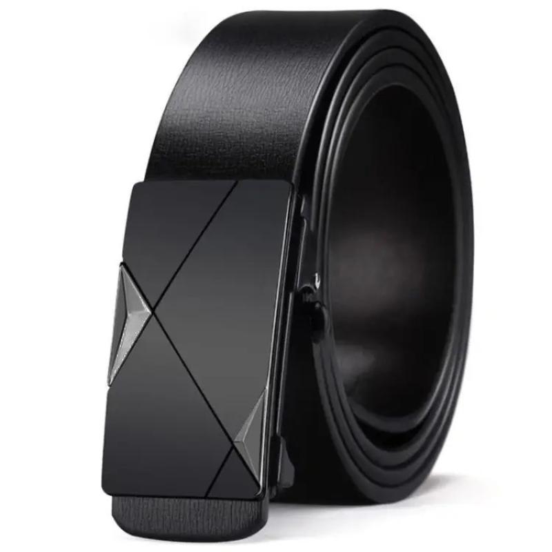 Men PU Automatic Buckle Belt 1 - Men'S Minimalist Accessories ulasan dan harga