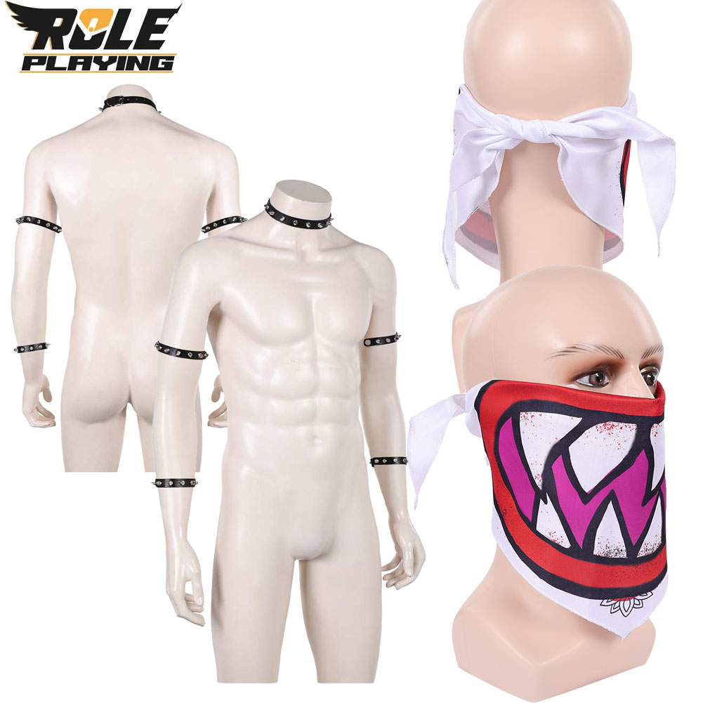 Bowser Jr Cosplay Scarf Mask B - Men Accessories Wrist ulasan dan harga