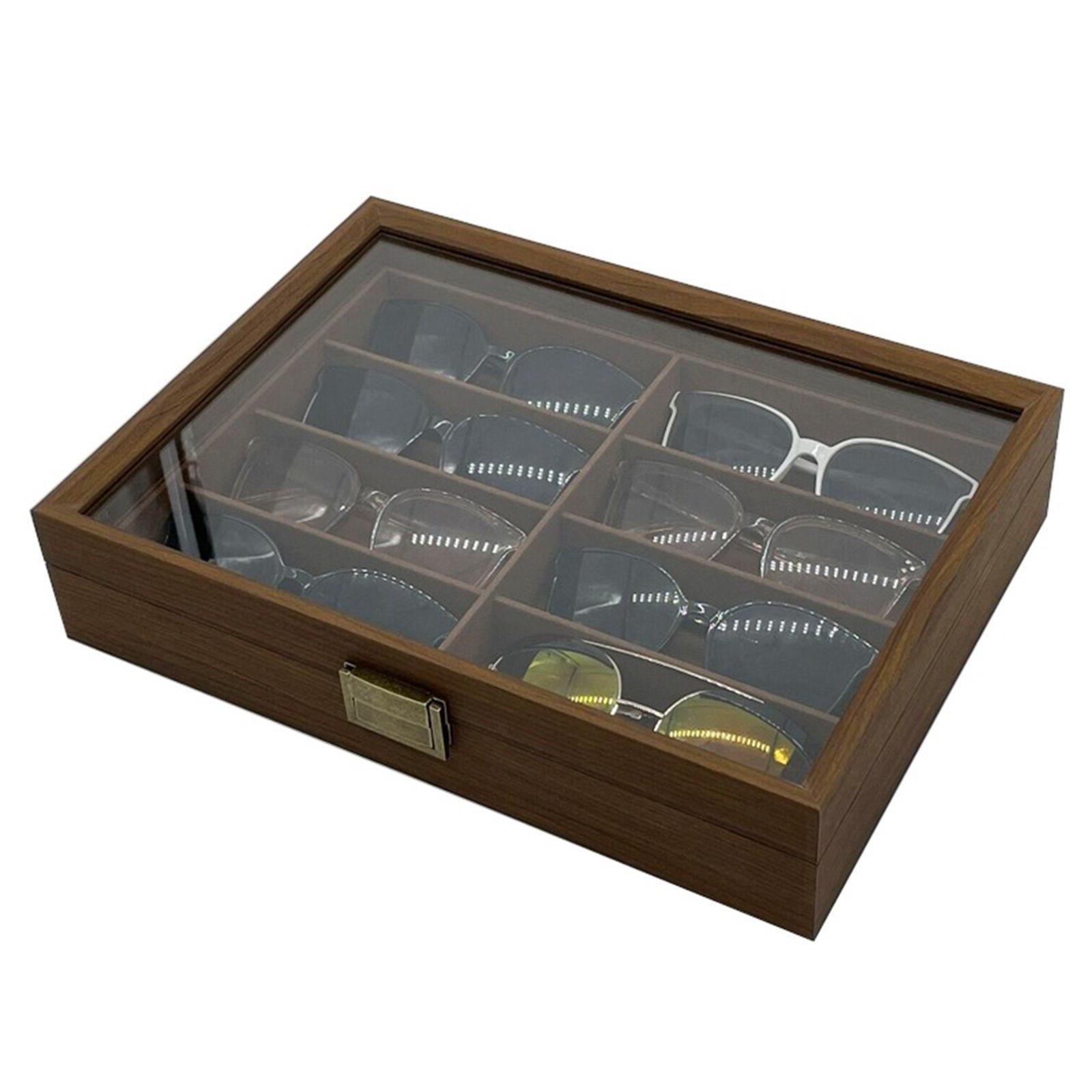 Wooden Sunglasses Organizer Bo - Men Accessories Drawing ulasan dan harga
