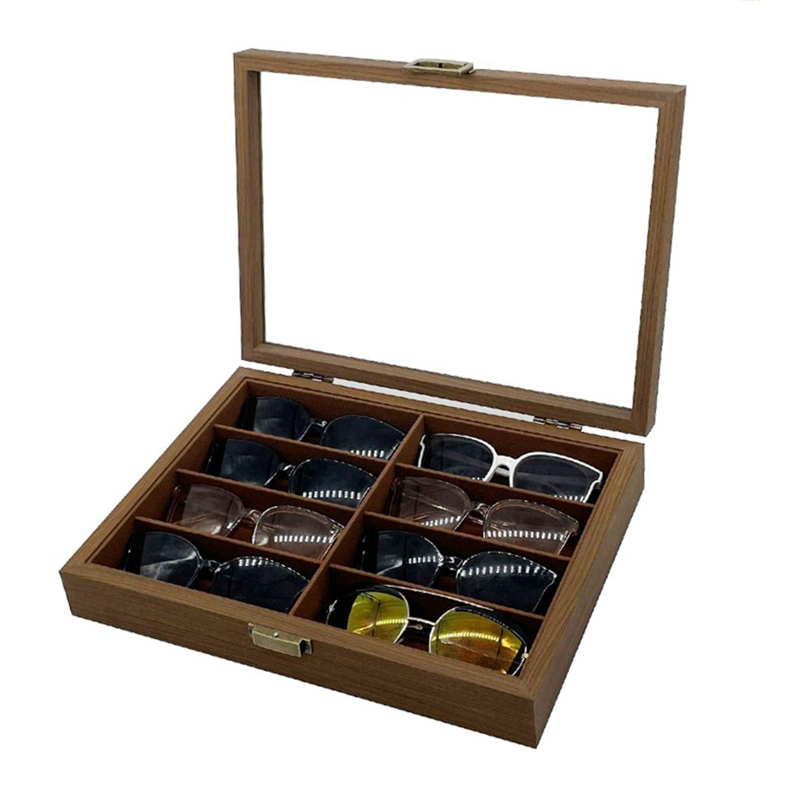 Wooden Sunglasses Organizer Bo - Men Accessories Drawing ulasan dan harga