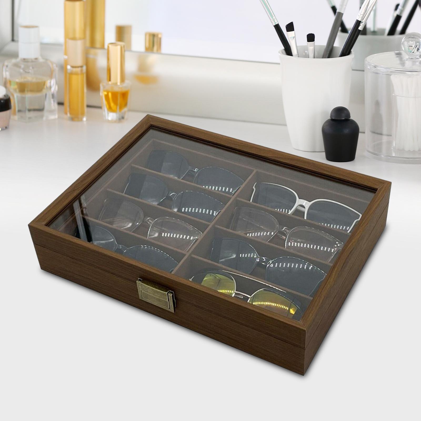 Wooden Sunglasses Organizer Bo - Men Accessories Drawing ulasan dan harga