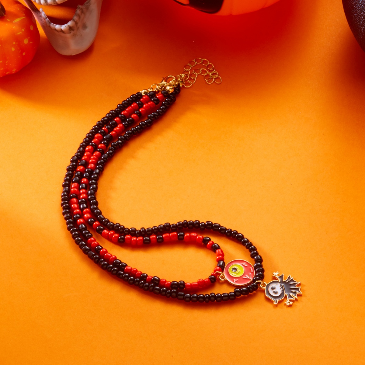 Double Layer Evil Eye Pendant  - Men Accessories Evil Eye ulasan dan harga