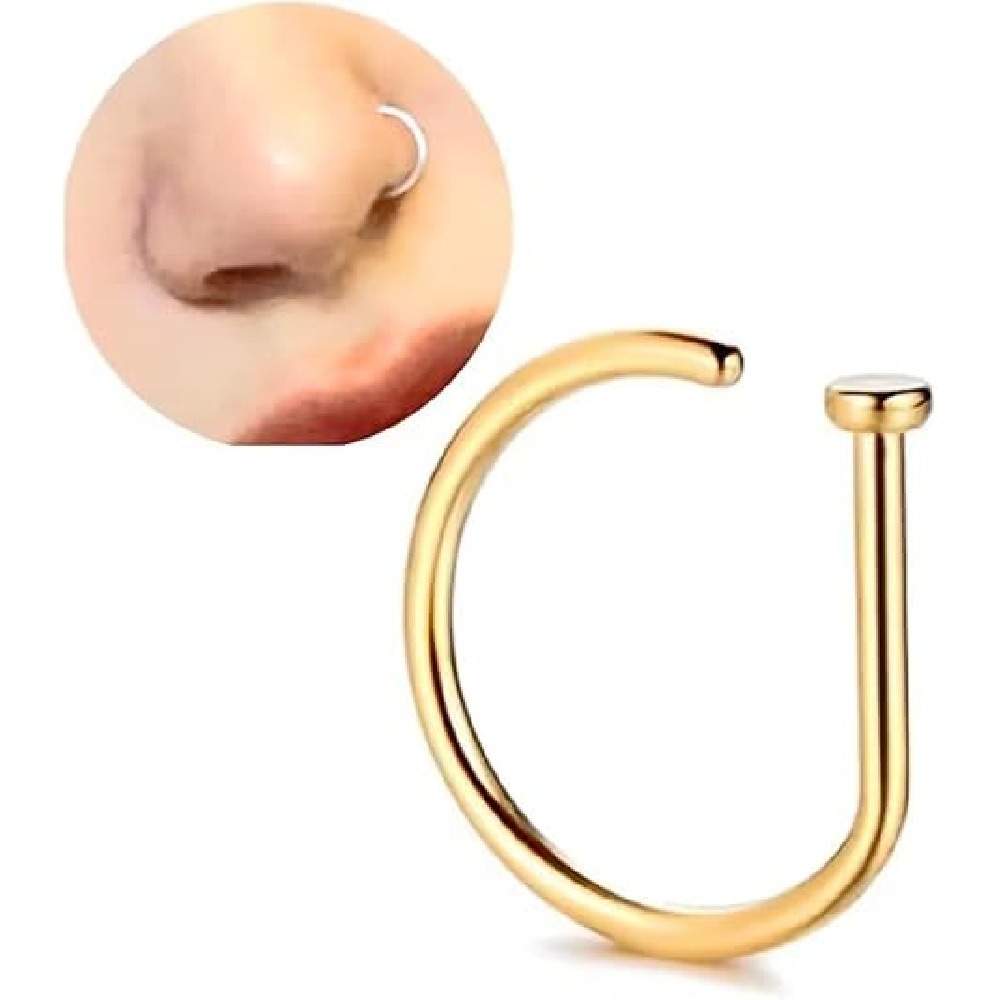 4 Pack Non Piercing D-Shaped N - Men'S Minimalist Accessories ulasan dan harga