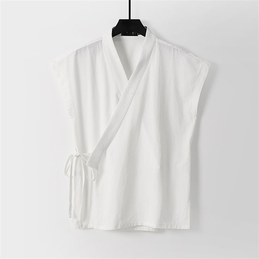 Chinese Men's Cotton Linen Tan - Men'S Kimono Accessories ulasan dan harga
