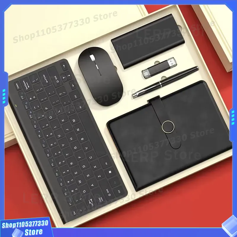 Custom Logo 6 in 1 Business Gi - Men Accessories Combo Set ulasan dan harga