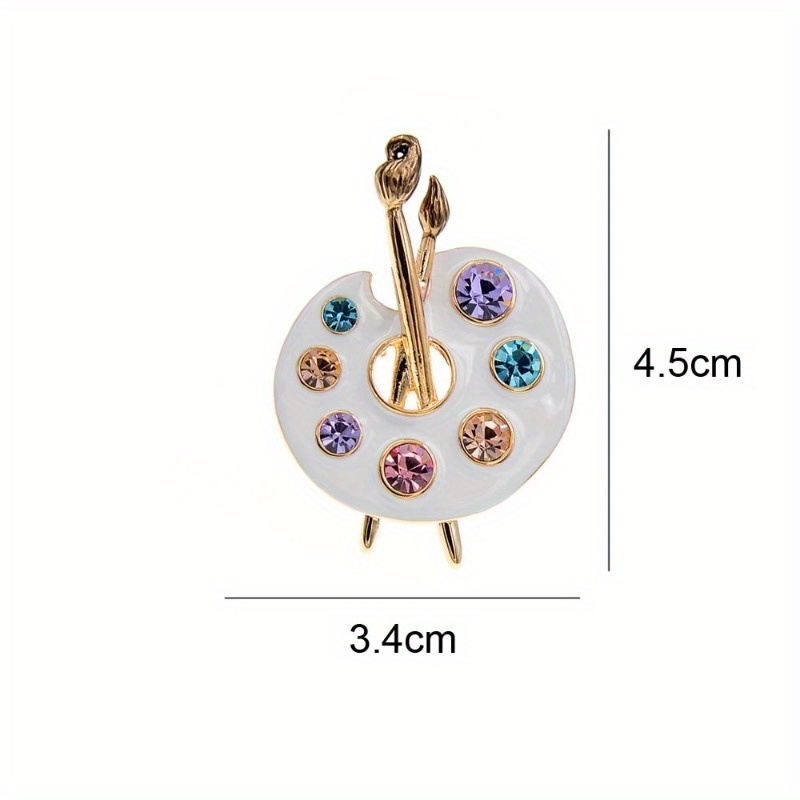 Draw Palette Brooch Creative R - Men Accessories Drawing ulasan dan harga