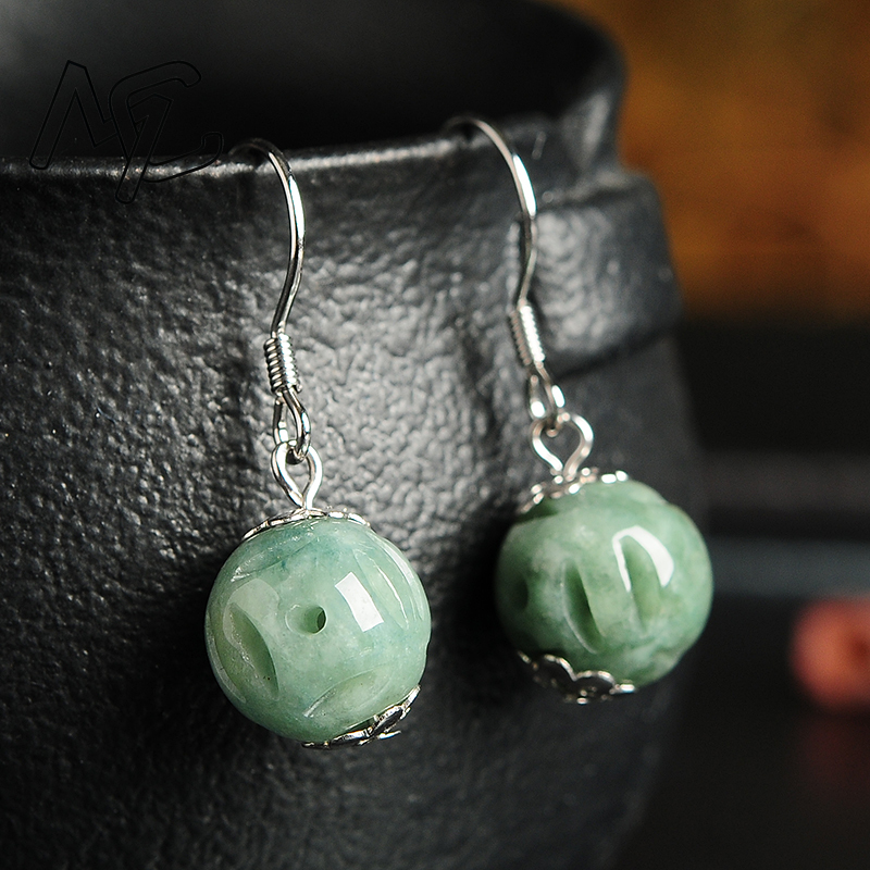 Natural Emerald Hollow Bead Ja - Men'S Accessories Drop Shipping ulasan dan harga