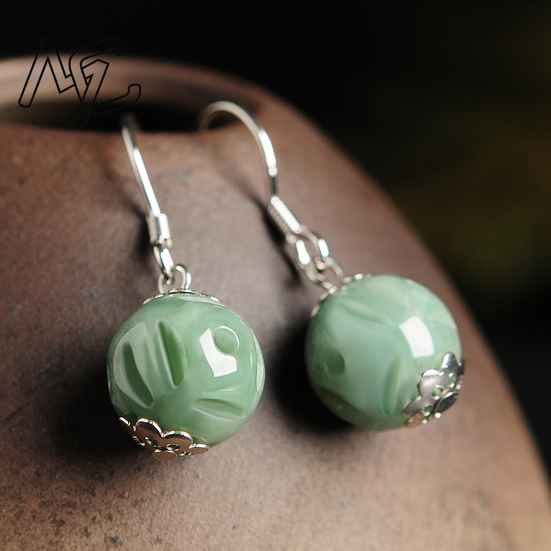 Natural Emerald Hollow Bead Ja - Men'S Accessories Drop Shipping ulasan dan harga