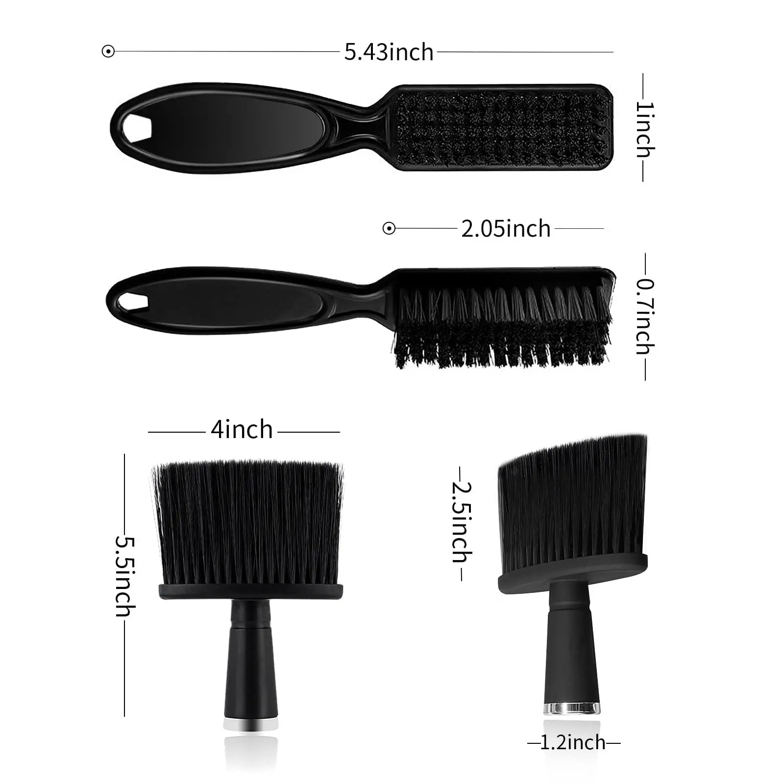 2Pcs Salon Barber Neck Brush S - Men Accessories Combo Set ulasan dan harga