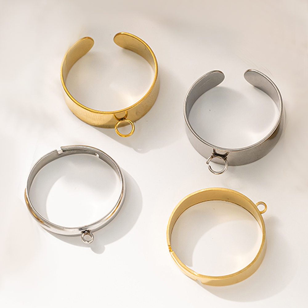 5pcs/Lot Stainless Steel Gold  - Men'S Accessories Rings ulasan dan harga