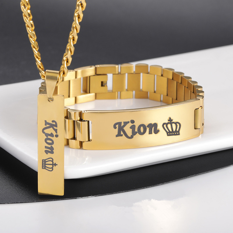 Custom Men Name Necklace Big B - Men Accessories Wrist ulasan dan harga