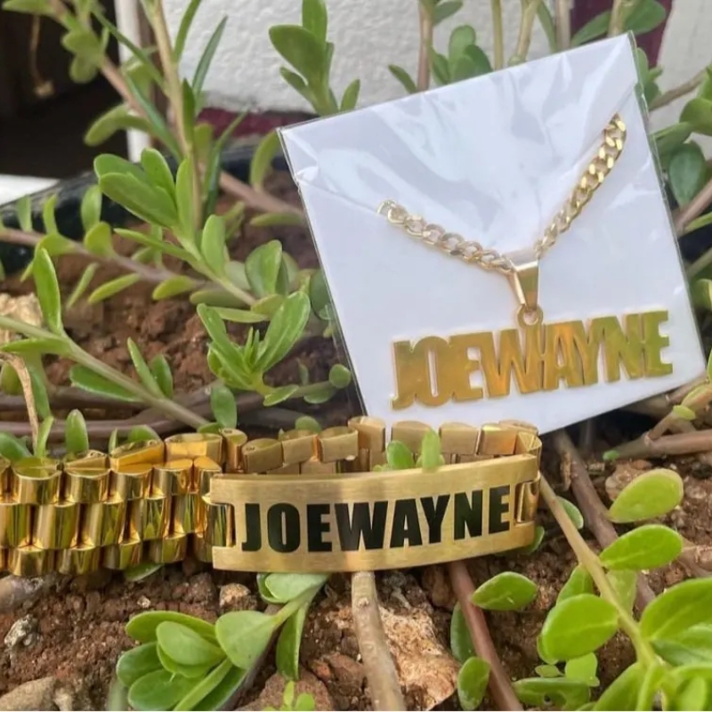 Custom Men Name Necklace Big B - Men Accessories Wrist ulasan dan harga