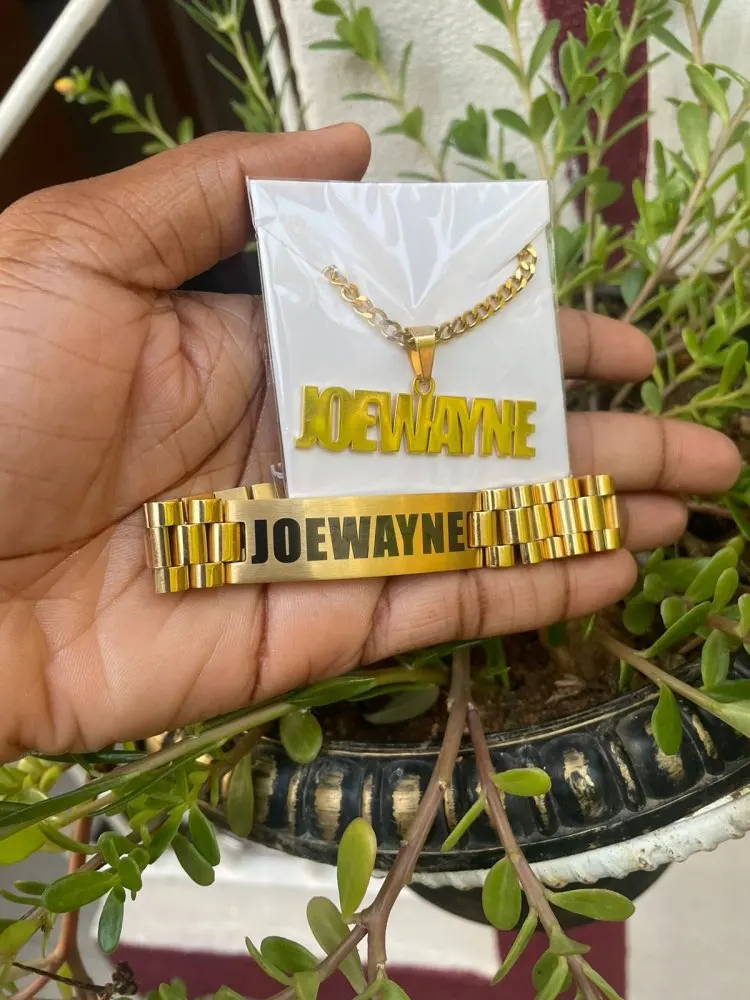 Custom Men Name Necklace Big B - Men Accessories Wrist ulasan dan harga