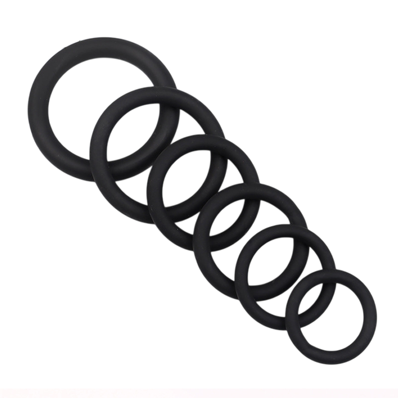 3/6Pcs Silicone Penis Ring Set - Men Accessories Combo Set ulasan dan harga