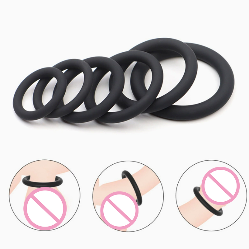 3/6Pcs Silicone Penis Ring Set - Men Accessories Combo Set ulasan dan harga