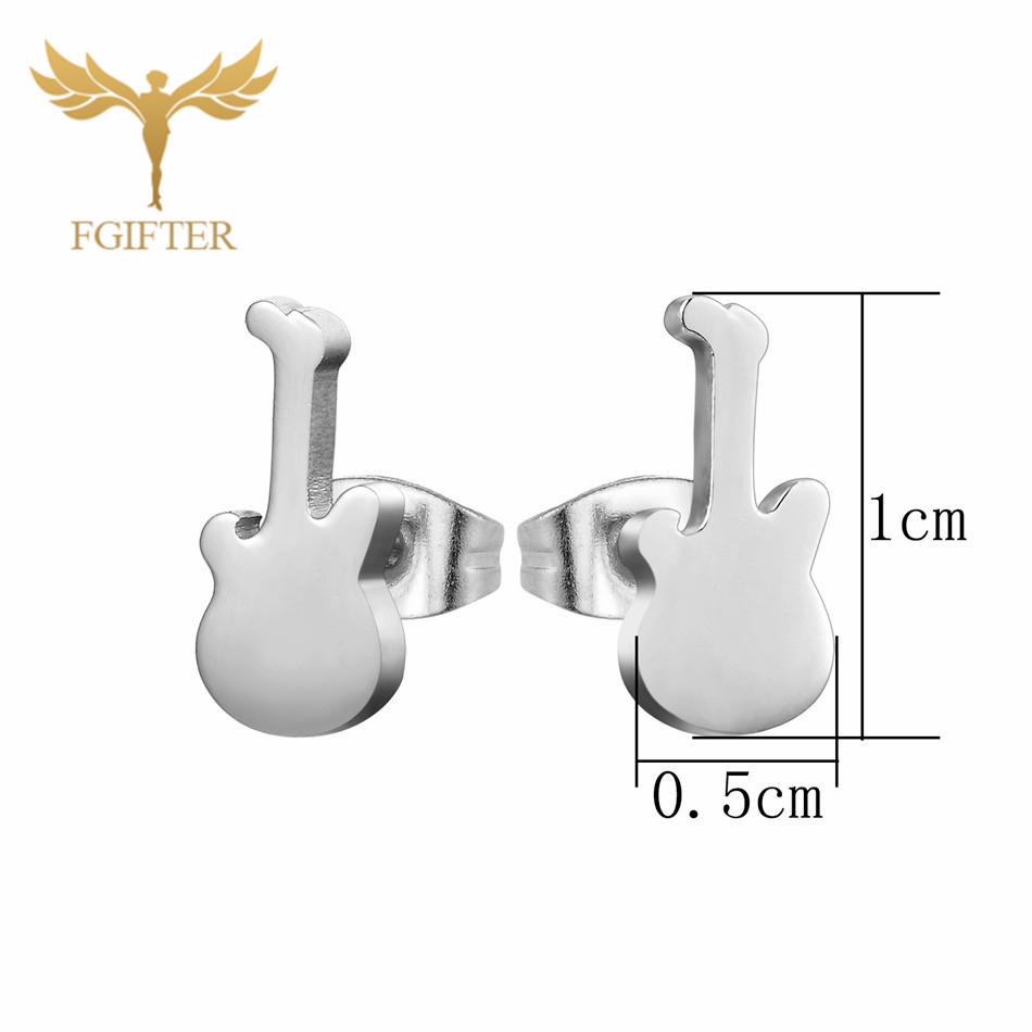 12 Pairs Music Guitar Earrings - Men Accessories In Store ulasan dan harga