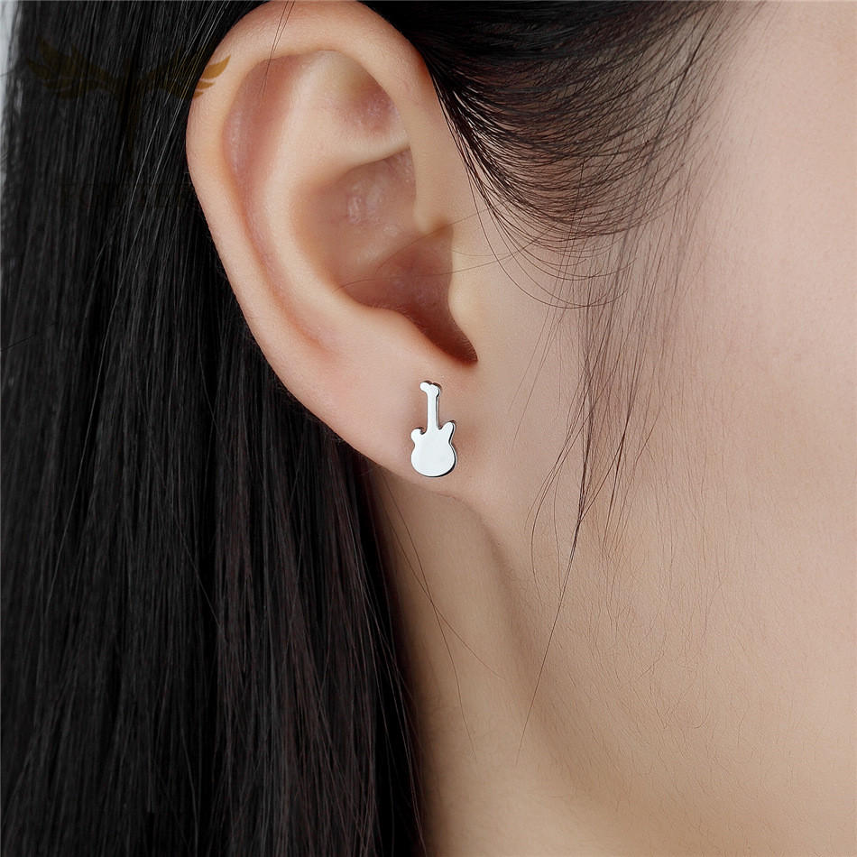 12 Pairs Music Guitar Earrings - Men Accessories In Store ulasan dan harga