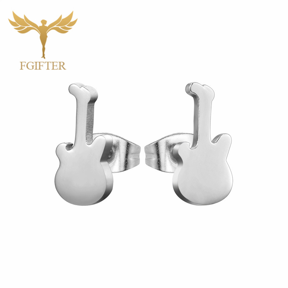 12 Pairs Music Guitar Earrings - Men Accessories In Store ulasan dan harga