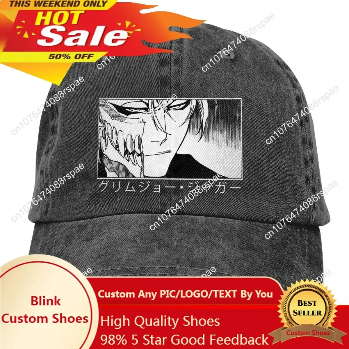 Washed Men's Baseball Cap Grim - Hat Snapback Cap ulasan dan harga