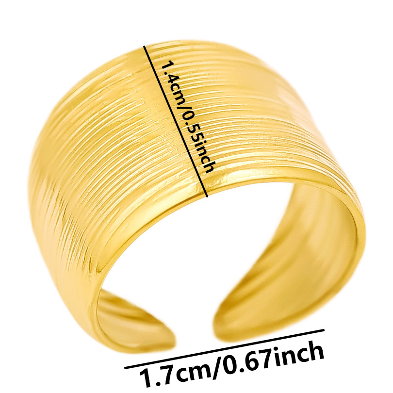 Korea Fashion Wide Ring Open S - Men Accessories Drawing ulasan dan harga