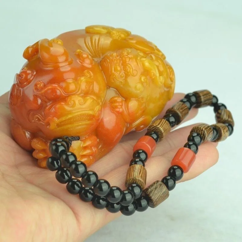 Natural Huang Longyu Pixiu Pen - Men Accessories Wrist ulasan dan harga