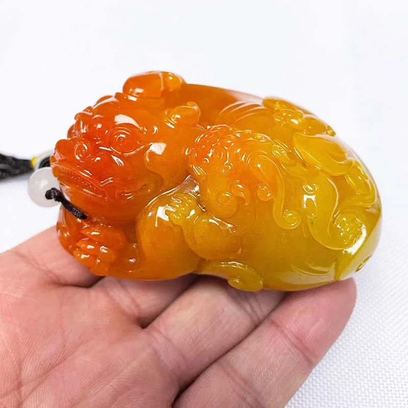 Natural Huang Longyu Pixiu Pen - Men Accessories Wrist ulasan dan harga